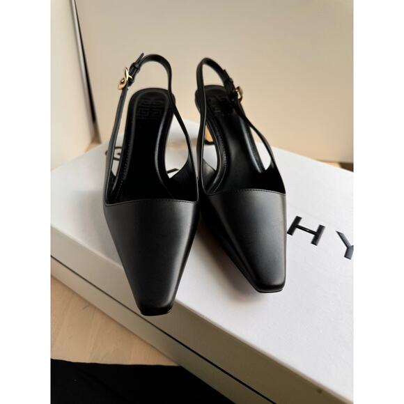 givenchy BLACK classic  G CUBE SLINGBACK PUMP size 35 - Picture 10 of 15